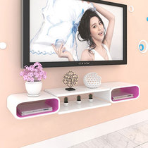 Bedroom TV set-top box shelf film background wall wall hanging cabinet living room wall shelf creative decoration frame