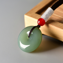 Natural Hetian Jade buckle pendant male and female Jade baby baby Jade couple Jade jade pendant