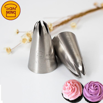 Sanneng 6 teeth medium soluble bean flower nozzle mounting baking tool 2D mounting flower nozzle SN7082 cookie flower nozzle