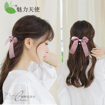  Korean spring clip Hair accessories Top clip Hair clip Butterfly clip Adult fashion simple ponytail clip Streamer headdress