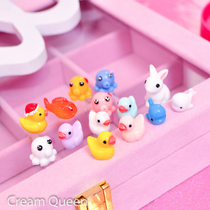 Resin Small Animal Filler Small Yellow Duck Whale Octopus Rabbit Diy Artisanal Crystal Clay
