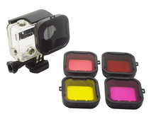 Suitable for Gopro Accessories GP166 GoPro Hero3 Waterproof Case Color Filter with Fixed Frame