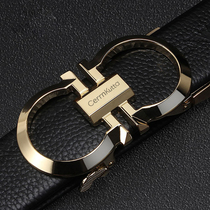 Belt Mens leather belt automatic buckle young man pure cowhide jeans belt young man fashion trendsetter cxck
