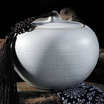 Han Tao Zhangsheng ceramic tea set factory direct gift box packaging Ru kiln Moon White small celestial ball tea pot