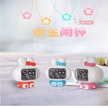 Multifunctional alarm clock electronic cartoon bedside clock alarm night light silent charging electronic clock student alarm clock for children