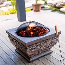 Home Heating Fire Basin Indoor Charcoal Grilled Fire Basin Charcoal Fire Basin Grill Fire Oven Outdoor Barbecue Table Courtyard Barbecue Grill