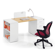 Minimalist 2 People with desk chair combined double digit desk staff desk staff desk Plate Screen Position