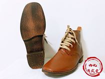 Early boots of the Anti War Army shoes pure cow soles are put on high - end re - engraving export movie and television props