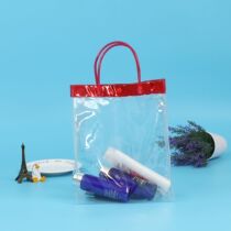 Spot PVC Bag Transparent Cashier Bag Gift Shopping Handbag Pvc Handbag Customised