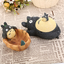 Cartoon Hayao Miyazaki Totoro fruit tray ashtray ornaments creative home decoration resin crafts birthday gift