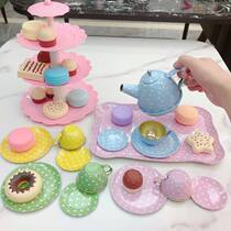 3 - 4 - 6 years old girl tea bowl card through family toy tea tea party to make tea kindergarten iron to make the family