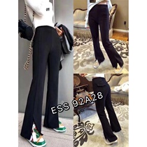  Li Pei clothing store womens trousers 2021 new loose wide-leg flared pants western style age-reducing goddess all-match thin