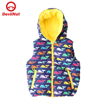 DEVIL NUT Tide brand demon tide childrens clothing down vest KIDS ASV