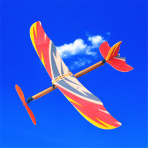 Mini trumpet Thunderbird aircraft rubber band hand-throwing foam glider aircraft model experiment handmade diy science and education