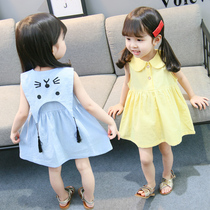 Female Baby Summer Dress Girl Foreign Air Dress 1 1 1 3 2 3 4-5 Four weeks old girl Princess Dresses Fashion