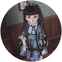 (DollyPlanet)BJD娃用高温丝假发 鬓角收脸 空气刘海梨花头长发