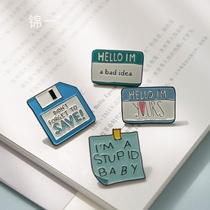 Jinyi stationery wants to talk all here. Pen bag decoration small object storage bag decoration brooch bookstore style brooch
