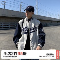OFFBORD American casual retro baseball uniform mens Spring and Autumn Tide brand ins mens jacket winter coat