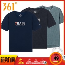 361 Degrees mens running sports short sleeves summer new sportswear mens round neck quick-dry breathable short T-shirt men