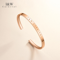 IW brand bracelet gold bracelet jewelry simple versatile fashion bracelet