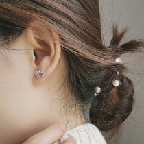 Super cute super cute cat claw earrings female hypoallergenic s925 sterling silver earrings simple Japanese earrings ins tide personality