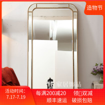 European simple land full-length mirror Cloakroom fitting mirror Household bedroom full-length mirror Wall-mounted dressing mirror High-grade