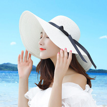 Sun hat female Sunscreen Face Big Hat Lady Beach seaside holiday dome Korean sun hat spring summer and autumn