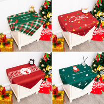 Cotton and linen dust-proof bedside table cover cloth thickened waterproof cotton linen square cover towel rectangular tablecloth supports customization