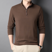 Autumn men's sweater zipper collar sweater long sleeve pullover solid color casual men's jacket 2021 new