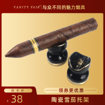 VANITYFAIR CIGAR HOLDER CERAMIC CIGAR HOLDER PORTABLE DISPLAY CIGARETTE HOLDER