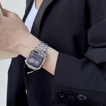 Commercial metal stainless steel strap Applicable applewatch7 Apple Watch strap iwatch6534 Five strain protection shell