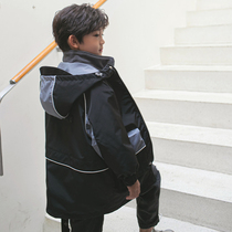 (broken code to pick up the leak) children's boys winter clothes charge coat plus velvet three-in-one removable thick tide boy