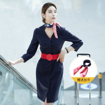 China Eastern Airlines flight attendant uniform professional dress female high-end China Southern Airlines tooling hotel front desk beautician work clothes