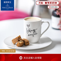 villeroyboch German Weibao Imported Mug Simple Letter Cup Nordic Home Breakfast Cup