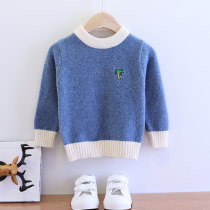 Boys sweater 2020 new baby autumn and winter wool sweater for small children cardigan baby pullover tide