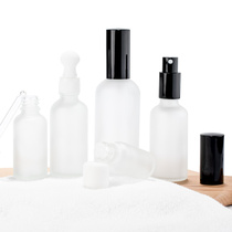 Frosted Glass Cosmetics essential oil screw cap dropper spray bottle emulsion sample empty bottle press sub bottle spray bottle