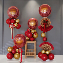 Wedding balloon decoration wedding column wedding room layout New House bracket wedding wedding engagement set ins Wind supplies pole
