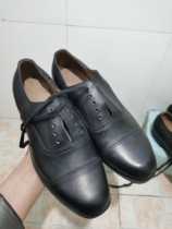 Old 87 Three-joint 90 s blue box three-section head leather shoes