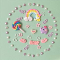 DIY jewelry Hand and foot printing Hand and foot printing mud Hand and foot printing mud Accessories with printing mud use set package