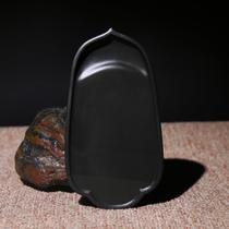 Boutique old pit inkstone stone seed material black dragon tail Inkstone collection gift end inkstone practical