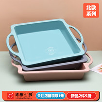 Kensi-style square silicone cake mold Makaroni demold resistant high temperature toast baking