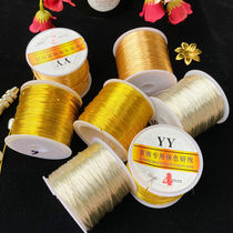 Jewelry copper wire 100 meters color-preserving copper wire ancient style diy hand-beaded wire lead jewelry hairpin fixed tangled flowers