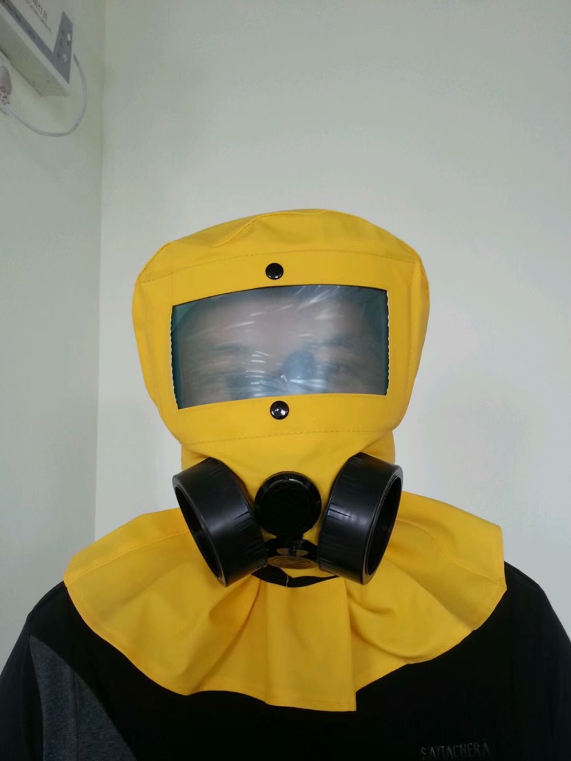 Blue Eagle NP312 spray paint hood polished, dust-proof and anti-fog safety hood with filter box