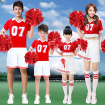 Primary and secondary school cheerleading costumes Men and women cheerleading costumes suits Group dance costumes Adults and children