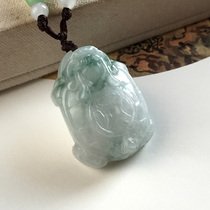 Natural Jade A cargo tortoise pendant Jade Dragon tortoise pendant Jade A cargo life turtle jade pendant