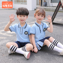 Childrens class uniforms primary and secondary school uniforms Summer suit College Wind sports clothes Kindergarten Garden Suit Summer Dress Graduation Suit