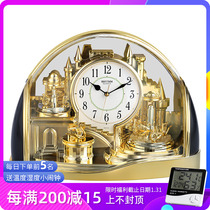 Lisheng Clock Seat Watch European Vintage Silent Creative Large Living Room Bedroom Countertop Ornament 4SG738