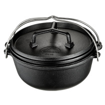 CAMPINGMOON Coleman outdoor camping cast iron stew Dutch pan Japanese frying pan three pieces cast iron braised pan