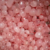 Gardening decorative stone Pink crystal pebbles rain stone-like stone Pink crystal stone gravel fleshy paving stone