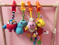 Export Israel baby plush toy cart pull shock car hanging small bed animal shape deer lamb calf